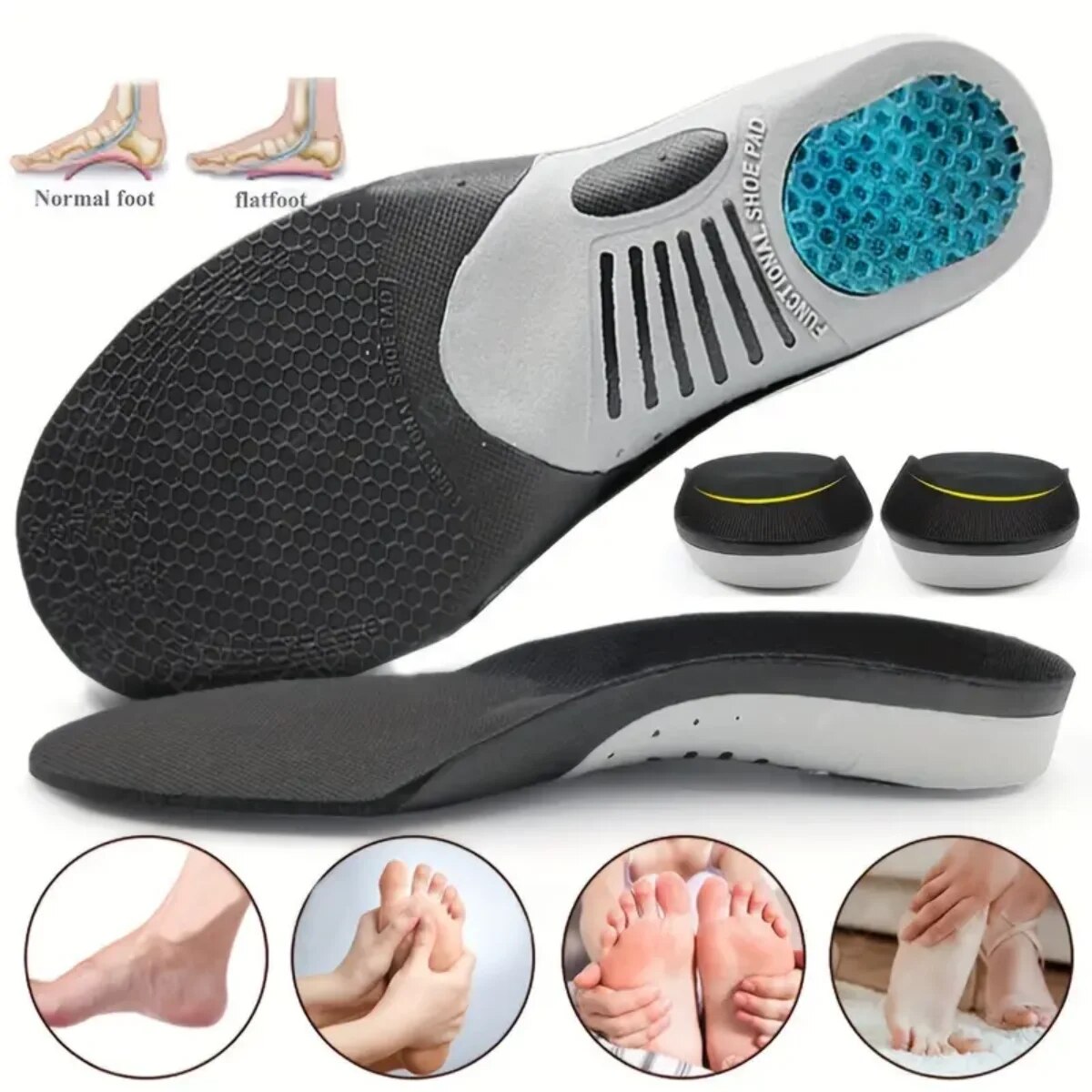 The Sneaker Care - 1Pair Orthopedic Insoles Orthotics Flat Foot